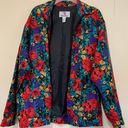 Oleg Cassini Vintage Floral Silk Jacket Photo 0