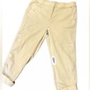 Chico's  Size 0.5 S 6 Beige Luxe Utility Convertible Ankle Crop Pants Photo 9