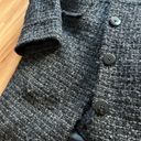 Banana Republic  black shimmer pea coat wool medium petit Photo 1