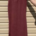 HYFVE NWT Boutique Maroon Midi Skirt Photo 1