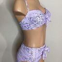 Jessica Simpson New.  lavender bandanna bikini set. Medium. Retails $108. Photo 3