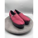 Toms  Shoes Womens 10 Broadwalk Slip On Dark Red Platform Heel Round Toe Photo 1