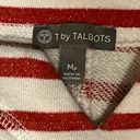 Talbots  Stargazer Stripe T Shirt Dress Dark Nectarine Size Medium Petite Photo 5