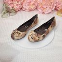 DKNY  Bianca Snake Embossed Buckle Ribbon Round Toes Flats Size 7.5 Photo 0