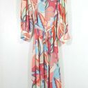 Alexis  TARGET shirt dress retro multicolor long sleeve maxi boho woman plus 2X Photo 1