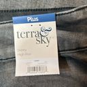 Terra & Sky  Jeans Womens 26W Petite Distressed Grey High Rise Skinny Jeans NEW Photo 8