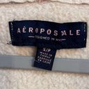 Aeropostale  womens floral hooded zip up y2k jacket cream small Photo 4