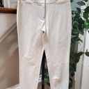 Bebe  Women's Beige Solid Cotton Casual Straight Leg Flat Front Capri Size 00 Photo 0