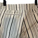 Krass&co NY &  7th Avenue White Striped Cotton Blend Cropped Pants Women Sz 12 Photo 7