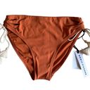 Robin Piccone Abi Burnt Orange Ecru Bikini Bottom Photo 0