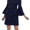 Trina Turk HP!  Miley Blue Off the Shoulder Bell Sleeve Dress (8) Photo 0