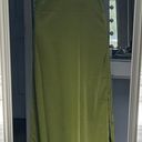 Cozyease Women's Short Sleeve Maxi Dress Tie Front Dress Summer Casual Green Size M Photo 1