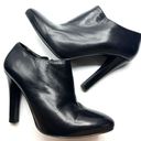 Ralph Lauren  Black Leather Heeled Bootiee Casual Chic Classic Round Toe Size 5.5 Photo 1