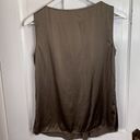 St. John  Women’s Gorgeous Silk Sleeveless Shell Expresso Tank Cami Top Sz S Photo 3