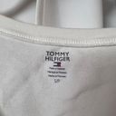 Tommy Hilfiger White Logo V-neck Cotton Short Sleeve T-Shirt Size Small Photo 2