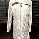 Cole Haan  Women's Light Pink Hooded Anoack Midi Rain Coat M NWOT Photo 1