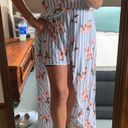 One Piece Short Sleeve Long Dress  With Attached Shorts Photo 5