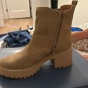 Universal Threads Platform Ankle Beige Boots Photo 4