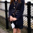 Jones New York Trench Coat Navy Blue Photo 6