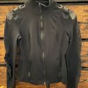 Athletic Zip Up Jacket Black Size XS Photo 0