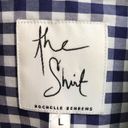 Tuckernuck  THE SHIRT BY ROCHELLE BEHRENS Navy Gingham Long Sleeve Icon Shirt L Photo 6