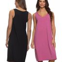 Felina Cotton Modal Stretch Sleep Dress 2-Pack Sz M Black Raspberry Brand New Photo 0