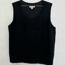 Coldwater Creek 4/$25  black tank blouse XL Photo 0