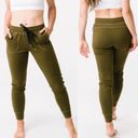 Zyia  Active Unwind High Rise Joggers: Olive Green Photo 1