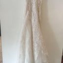 Oleg Cassini Wedding Dress Pure White sweetheart mermaid lace Sheath size 2 Photo 9