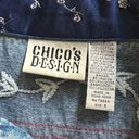 Chico's CHICO’S ASIAN FUSION DENIM JACKET Sz: 3/16 Photo 2