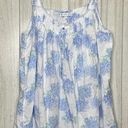 Blossom Eileen West Hydrangea  Mini Chemise Nightgown Cotton Dress size L Large Photo 1