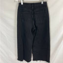 River Island  Capri Jeans Raw Hem Black Size 8R Photo 2