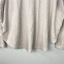 American Eagle Soft & Sexy Waffle Henley Shirt Long Sleeve Oversized Size Large Photo 5