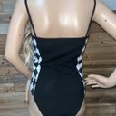 PaperMoon Checkered Bodysuit Photo 3