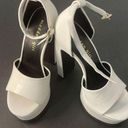 Madden Girl Womens Block Heel Babydoll Platform Dress Sandals White Size 5M Photo 0