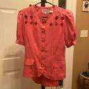 Anna Grace VINTAGE ANDREA GAYLE PINK 2PIECE SKIRT SUIT SIZE 10 Photo 0