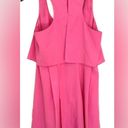 Jessica Simpson  Pink Ruffle Racerback Lined Dress Size 6 Photo 1