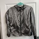 Zyia  Active Full Zip Lightweight Silver Galaxy hoodie Jacket size XS. Photo 4