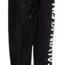 Calvin Klein |  | Cuffed Logo Print Drawstring Black Sweatpants Joggers Photo 0