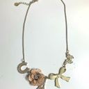 Girlhoodcore Y2K Claire’s Charm Necklace Bow Eiffel Butterfly Horseshoe Flower Pink Photo 3