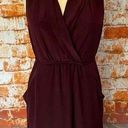 Wilfred  Aritzia Silk Sabine Faux Wrap Tie Dress Cardamom Burgundy XS Photo 0