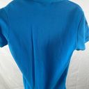 Ralph Lauren VINTAGE  Blue Polo Shirt Womens Medium Black Big Pony Number 3 Photo 5