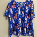 Disney  Frozen II Olaf Nursing Scrub Top Size 2X Photo 0