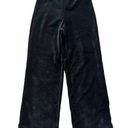 The Loft NWT Women's Medium Wide-Leg Velour Black Pull-On Pants Photo 7