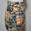 Duck head  Y2K madras patchwork plaid mini skirt size 11 Photo 1