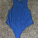 Missguided Blue high neck bodysuit Photo 0