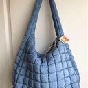 Free People Movement Quilted Carry All Stone blue NEW Photo 0
