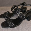 VanEli black heeled Sandals, size 8.5, approx 2 inch chunky heels Photo 1