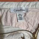 Calvin Klein White Zip Front Blouse Photo 2