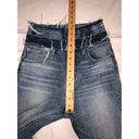 Lucky Brand Lucky Remade Pins Stacked Waist Jeans Size 26 US 2 Blue Cropped High Rise Frayed Photo 6